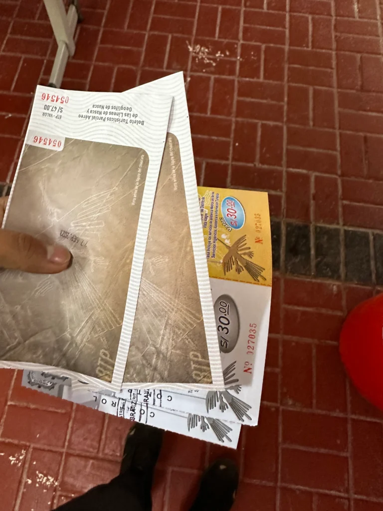 tasas turisticas sobre vuelo de lineas de nazca