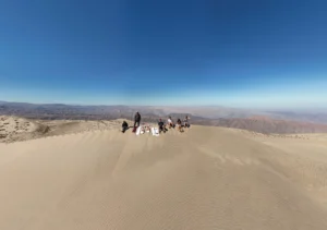 cumbre cerro blanco con pasajeros