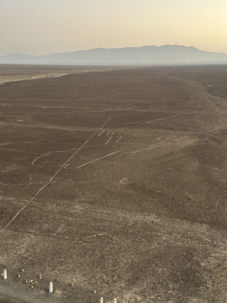 geoglifo la mano desde el mirador