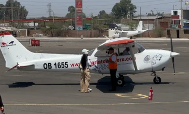 pasaje en el sobrevuelo de las lineas