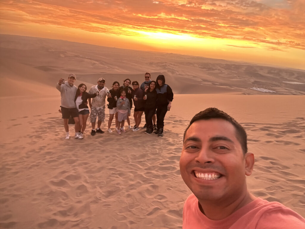 familia sunset huacachina
